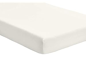 Family Bedding Next to Me Crib Fitted Sheet For Chicco | Next2me Fitted Sheet 51x85cm| Jersey Soft Bedsheet Hypoallergenic Elasticated Breathable Fitted Cot Sheet,(Single Pack, Cream)