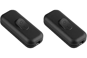 M EGA MEGACUBE 2 x Black Rocker Switch 6A 2 Pin and 3 Pin for Small Appliances or Lights