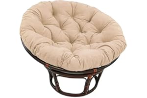 AZVFLY Coussin de Fauteuil Papasan, Sol Rembourré pour Pivotant, Papasan Rond, en Polyrotin Diamètre 100 Cm et Épaisseur du 10 Meubles Rotin Chaises Jardin Fleurs Rondes