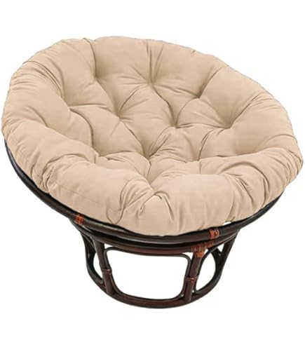 YWBXSHKD Coussin Fauteuil Papasan 40x40cm, Coussin Rond Fauteuil Exterieur, Coussin Pour Rocking Chair En Rotin, Coussin De Chaise Panier Suspendu Coussin Siege Fauteuil Balancoire