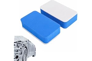 SGERUFZ 2 Spugna per Vetri, Spugna per Pulizia Vetri Auto, Panno per Rimozione Pellicola d'Olio, Feltro Lucidante, Panni per Decontaminazione Parabrezza