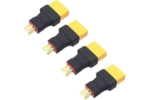 LINSYRC 4-Pack XT90 Buchse Stecker auf Deans T-Stecker Männlich Stecker Kein Kabeladapter für RC Car Plane Lipo Battery ESC