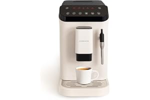 CREATE / THERA MATIC TOUCH/Cafetera superautomática blanco roto / 20 bar, tanque 1,5l, depósito para granos de café de 180g, brazo vaporizador, panel de control táctil, función autolimpieza, 1350W