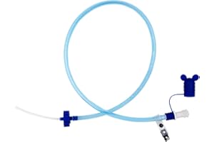 Dabey Tuyau d39, Bouteille d'eau Tube à Boire avec Double Adaptateur Système d'hydratation Kit de Tube de Boisson pour vélo Trekking Pêche Nautisme Camping, Blue