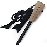 Feuerstahl Survival Outdoor Ausrüstung – Feuerstarter, Feuerstab & Feuerschläger mit Magnesiumstab in Premiumqualität – Feuer