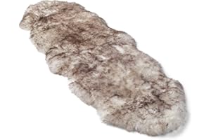 Nordic Sheep Lammfell Teppich 170x60 cm | Lammfell Echt kann auf dem Sofa oder Bett verwendet Werden | Lammfell Gross ist Atmungsaktiv & Wärmeregulierend | Farbe: Schneespitze