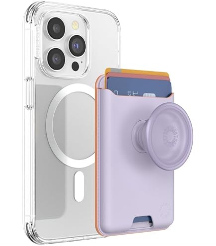 PopSockets PopWallet+ Per MagSafe – Porta Carte Con Anello Adattatore E Top Intercambiabile, Motivo Floral Bohemian