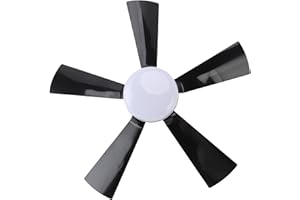 TOPIKY Ventilateur de Plafond à Douille, Ventilateurs de Plafond avec Lumières et Télécommande, 3 Vitesses de Vent, Petit Ventilateur de Plafond à intensité Variable avec Minuterie pour