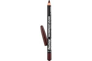 Flormar Waterproof Lipliner - Crayon a Levre Waterproof – Longue Tenue et Résistant aux Bavures – Définition Naturelle pour Tous les Teints – Crayon Contour des Lèvres Nude, 244 Chocolate Fondue