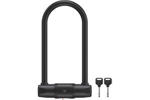 CASR Antivol U XL - Cadenas à Clé Certifié FUB 2 Roues - Acier Trempé Robuste Anti-Corrosion - Universel Vélo, Moto, Trottinette électrique - Protection Haute Sécurité