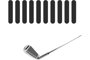 strrng 10 Pcs Lead Tape Golf,Black Lead Tape,Adhesive Durable Golf LeadTape,Weighted 3g,for Sticks,Ping-Pong Paddle Tennis Badminton Racket Iron Putter,Enhance Center,Add Swing Weight (Black)
