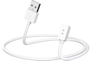 YLK Cargador Compatible con Redmi Watch 5 Active/Redmi Watch 5 Lite/RedmiWatch 5, 100cm USB Cable de Carga Repuesto (Blanco_60cm)