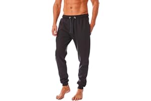 Iron Mountain Pantaloni da Tuta da Uomo in Filato Riciclato, Pantaloni da Jogging con Polsini