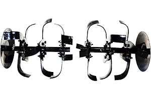 Bricoferr PTMT038-Jeu de fraises avec lames (Tige 24 23 mm 6 pans outils pour Motobineuse)