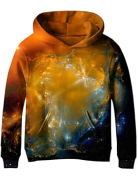 Euro Sky Jungen 3D Stern Baumwolle Pullover Mit Tasche