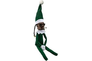 YOOYEH Christmas Doll Suffed Plush Toy Red Green Monster Elf Ornament for Xmas Home Decor Gifts