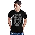 Quote Marshals Metallica_04 Printed Round Neck Black T-Shirt for Men's