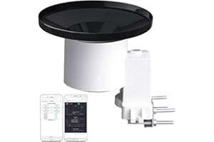 ECOWITT Sensore pluviometro, collettore di pioggia senza fili autosvuotante sensore di pioggia per casa giardino fattoria, accessorio non può essere utilizzato da solo WH40