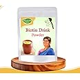 FIT & FOOD TAMIL Biotin Powder|For Glowing Skin & Healthier Hair|Hair Vitamin Supplement|Strong and Shinier Hair & Nails|Biotin for Increased Hair Density|Plant Based Collagen Powder| 100 Gram
