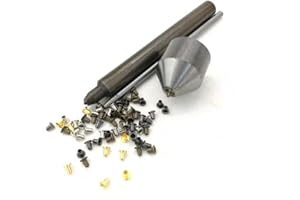 MYIW Kit de Grommets Eyelets Outils,mélange d'oeillets oeillets fixation couleur minuscules chaussures, vêtements, cuir, toile bjd oeillets avec fixation des outils, un paquet de 100 (1.5mm)