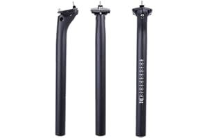 ELITA ONE Full Carbon Fiber Bike Seat Post,New Update MTB Replacement Road Bike Carbon Lightweight Adjustable Cycling Seatpost 27.2 30.9 31.6 350mm 400mm 3K/UD Matte