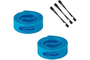 MSZweirad Schwalbe Super HP - Juego de 2 cintas para llantas (24/26/27,5/28 pulgadas, incluye 3 desmontadores)