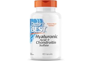 ‎DOCTOR'S BEST Doctor's Best, Hyaluronsäure mit Chondroitinsulfat und Collagen, 180 Kapseln, Laborgeprüft, Glutenfrei, Sojafrei