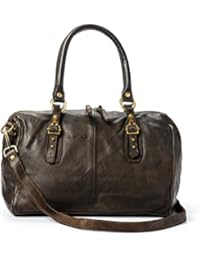 Ira del Valle, Bolso para mujer, Piel genuina, Vintage, Modelo Cordoba, Made in Italy