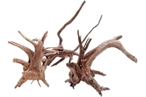 MORNINGMO Tronco decorativo per acquario in legno naturale, ornamento vegetale per vasca dei pesci