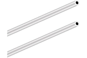 LAVMHAB 6063 tubi in alluminio 10 mm OD/diametro esterno x 2,0 mm di spessore, 300 mm di lunghezza, tubo rotondo in alluminio, tubi dritti senza saldatura (2 pezzi)