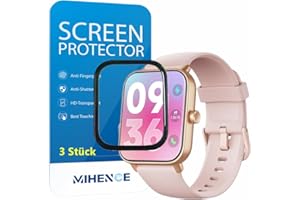 MIHENCE Folia ochronna do smartwatcha IDW13 / 19 1,8", Full Cover TPU HD PAMA, folia ochronna kompatybilna z TOOBUR/Konitee/Loddery/Kalinco/Gydom IDW19 Smartwatch [3 sztuki]