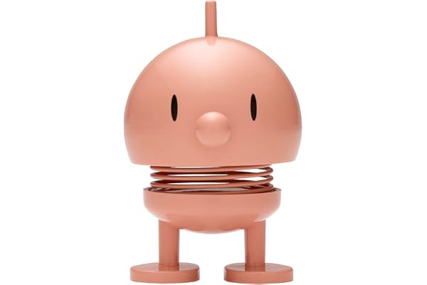 Hoptimist Bumble, Figurine à secouer, décoration scandinave pour Le Salon, Le Bureau, l'entrée, la Salle de Bain, Super Cadeau, 4,5 x 5,8 x 7,6 cm, Petit, Melon