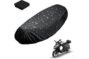 Casenly Motorcykel sätesskydd universal XL, 210D Oxford motorcykelskydd vattentätt sätesöverdrag för motorcykel, dammörngott skydd med gummiband för skoter moped sittöverdrag, svart 60 x 92 cm