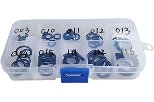 SM SunniMix Paquet De 50, Kit De Joints Toriques en Caoutchouc pour La Plongée sous-Marine, Assortiment De Jeu avec Pique Et Mallette, 10 Tailles pour Bouteille D