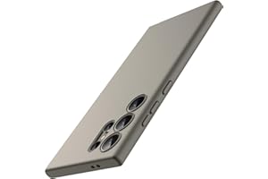 ‎JETECH JETech Szczupły Pasować Etui dla Samsung Galaxy S24 Ultra 5G, Obiektywem Aparatu Pełna Ochrona, Miękka TPU Cienka Osłona Ochronna z Matowe Wykończeniem, Odporny na Wstrząsy (Szary)