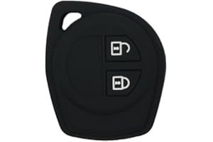 BROVACS Silicone Cover Protector Case Holder Skin Jacket Compatible with SUZUKI 2 Button Remote Key Fob CV4545 Black