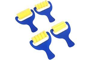 KGDUYC 4 pièces, pinceau éponge, set d'outils de peinture, tampons, outils d'apprentissage précoce de la peinture