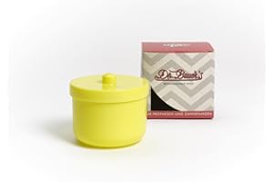 DR. BAUER'S Dr. Bauer Contenitore per bagno di pulizia della dose con inserto di risciacquo | protesi dentaria| La protesi può giallo (1 pezzo)