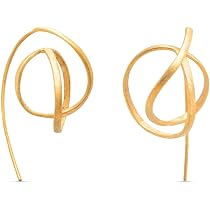 Joidart Estergold Kreolen – 24K Vergoldete Ohrringe Mit Mattem Finish, Handgefertigt In Spanien