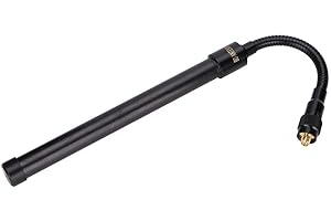 BEWINNER Antena táctica Walkie Talkie Plegable, SMA-Hembra de Doble Banda VHF UHF 144 / 430Mhz Antena de Radio portátil bidireccional de Alta Ganancia, Señal Estable, Elasticidad Excelente