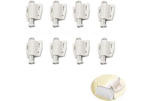 Wxinsheng Magnet Drucktüröffner,8 Stück Magnet Drucktüröffner Magnetschnäpper Möbel Federschnäpper Drucktüröffner Push to Open Magnet,Magnetische Touche Riegel Schranktür,für Schranktüren,Schubladen