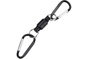 TBEST Fly Fishing siatka magnetyczna Release Clip uchwyt na smycz klips karabińczyk pojedynczy/podwójny breloczek do kluczy hak magnetyczna klamra