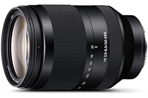 Sony FE 24–240 mm F3.5–6.3 OSS Zoom-Objektiv (Vollformat, Weitwinkel bis Tele, E-Mount, Bildstabi., ideal für Reisen & Allround-Einsatz, kompatibel mit Sony A7-Serie & ZV-E1, A6000-Serie & ZV-E10)