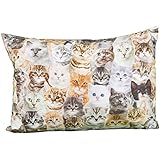 Kissen Rechteck Katzen allover (11450)