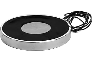 HOSIFIY Elettromagnete, tensione di lavoro 24±2V, valore massimo di aspirazione 25kg/245N, 80x10mm. L'elettromagnete a ventosa rotonda