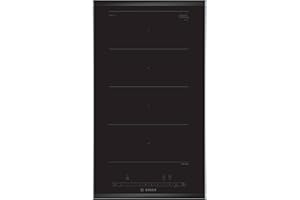 Bosch PXX375FB1E, Serie 6, Domino-Kochfeld, Einbau, 30 cm, Flex-Induktion, Quick start, einfache Bedienung des Kochfeldes, DirectSelect, Power Boost, Re Start, Glaskeramik, Schwarz