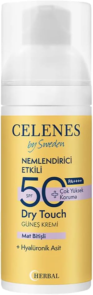 Celenes Herbal SPF 50+ Güneş Koruyucu Krem Dry Touch (50 ml)