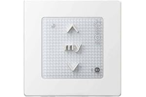 Somfy 1811066 – Smoove Origin IO | bezprzewodowe sterowanie naścienne | radiowy io-homecontrol | do sterowania 1 silnikiem lub 1 grupą silników radiowych io-homecontrol