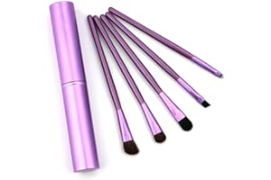 ILAMDEETEK Pennelli per Trucco Occhi Professionali, 5 Pezzi Make Up Kit di Pennelli per Ombretti, Ombretto Spazzole Pennello da Sfumatura Ombretto