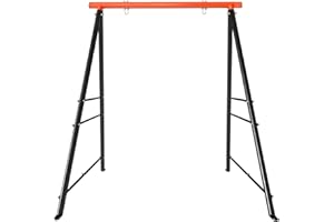 FRUYYZL Columpio Jardin Exterior Niños, Columpios Infantils Exterior Metálico, Columpio Niños para Columpios, Columpio Jardin Niños de Bastidor en A para Cargas Pesadas, Asiento no Incluido (Naranja)